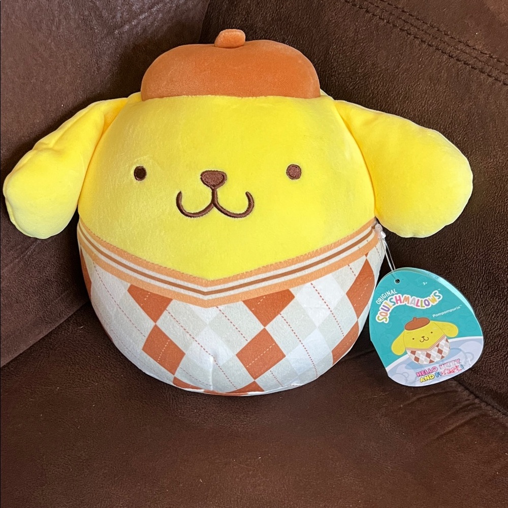 Squishmallows Yellow and Brown Stuffed Animal